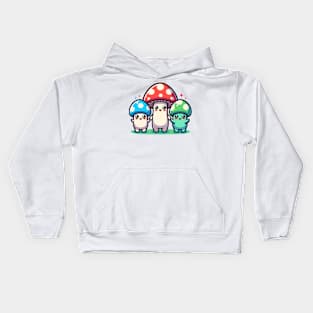 Grin Mushroom Kids Hoodie